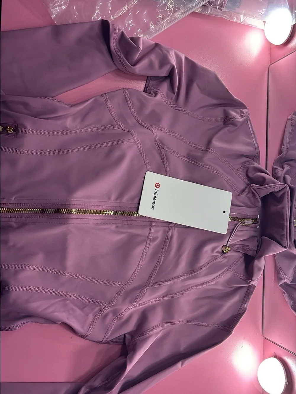 lululemon athletica Lavender Zip Front Bomber Jacket - Picture 1 of 2